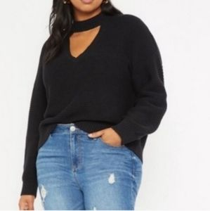 Eloquii Keyhole Sweater